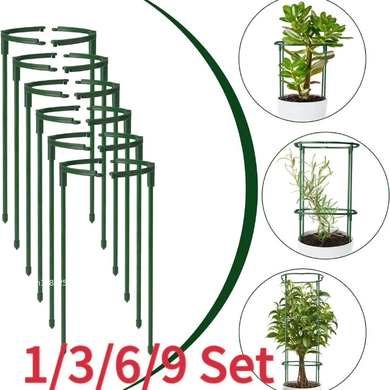 Vine Climbing Plastic - Conjunto de 9 Peças de Suporte