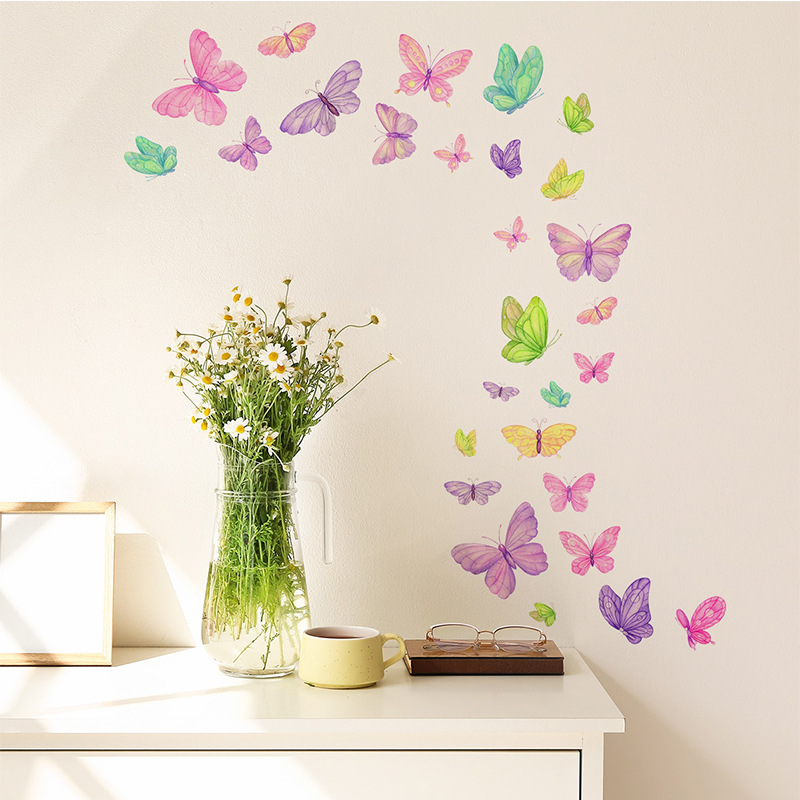 Adesivos de parede de borbolet - Pvc Panel Background avaliação e preço
