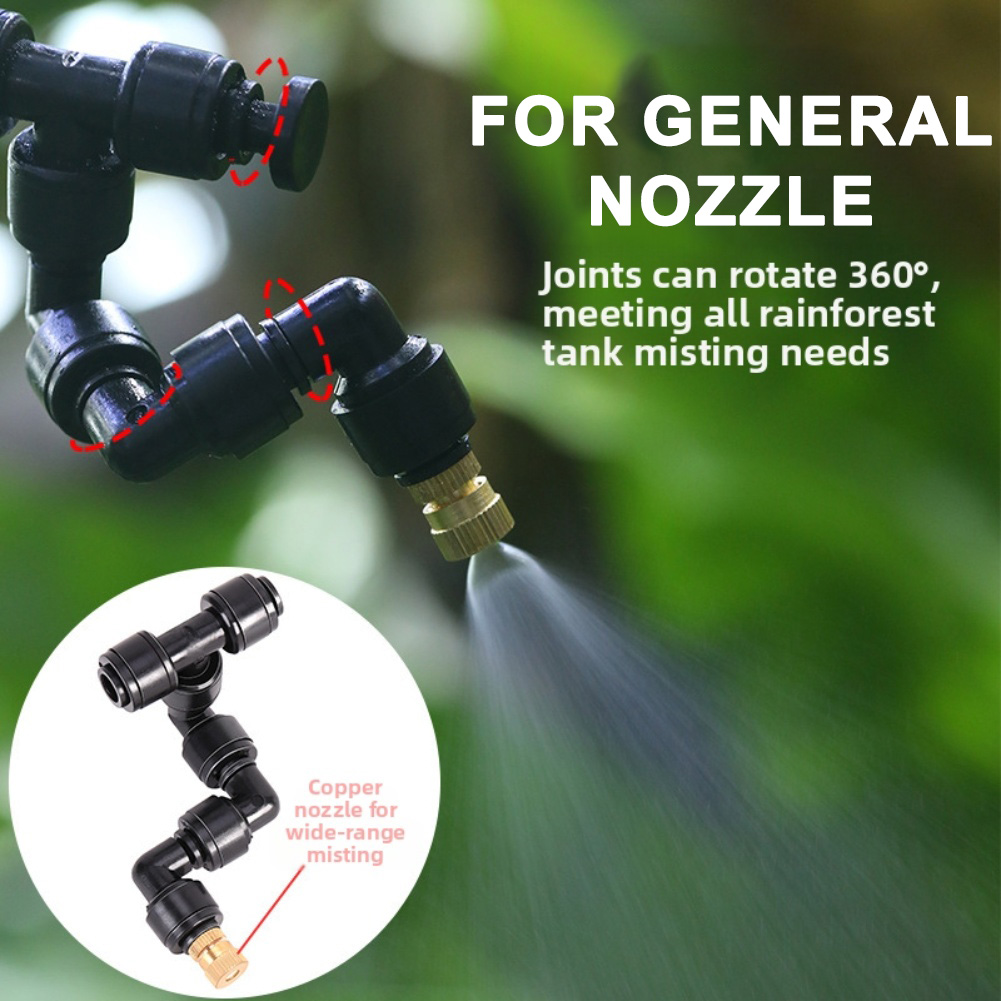 2 Bicos Atomizadores Pretos Aj - Misting Nozzle Reptile avaliação e preço
